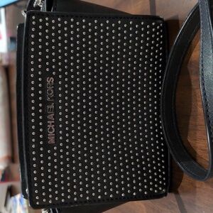 Michael Kors Black Studded Crossbody Bag